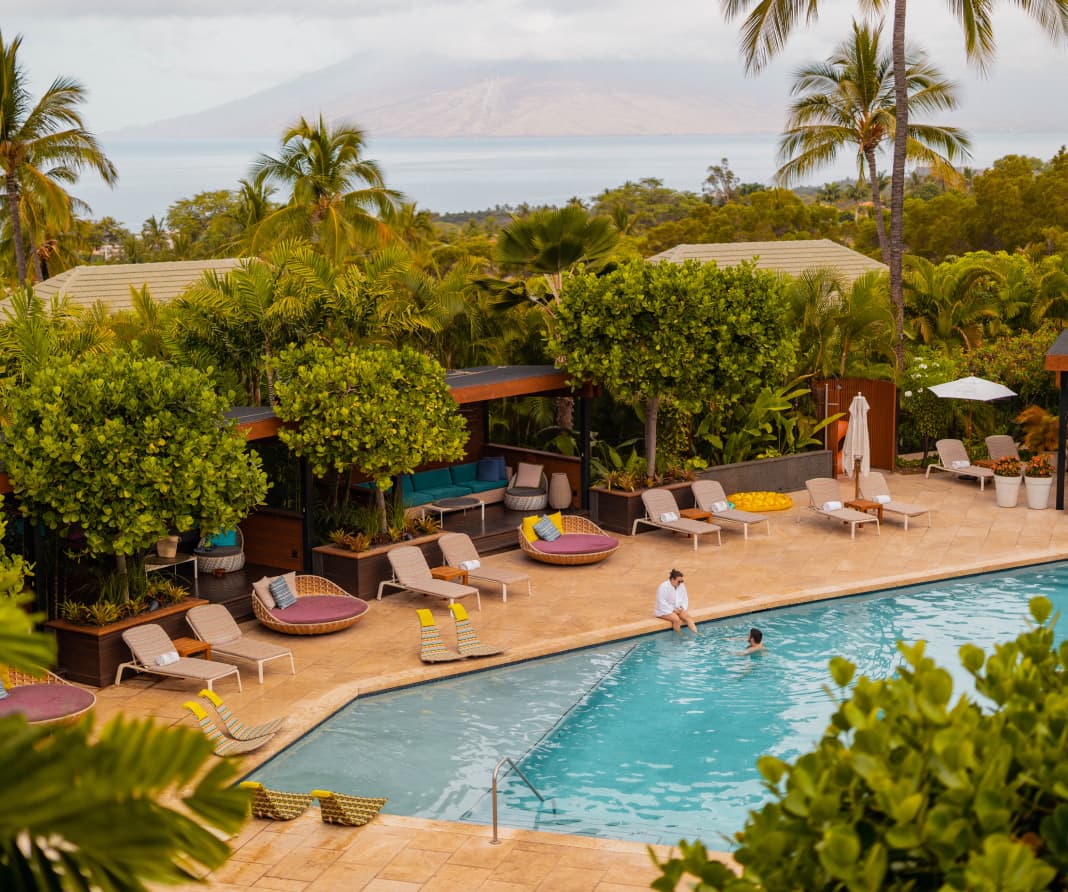 Photo overlooking the pool